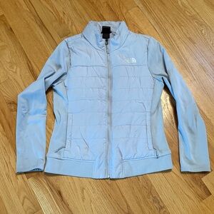 THE NORTH FACE Women’s Mashup Insulated Ice Blue/Gray Puffer Jacket, Size Large